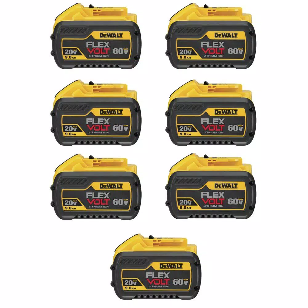 DEWALT FLEXVOLT 20-Volt/60-Volt MAX Lithium-Ion 9.0Ah Battery Pack (7-Pack) and#8211; XDC Depot - Mycitystee