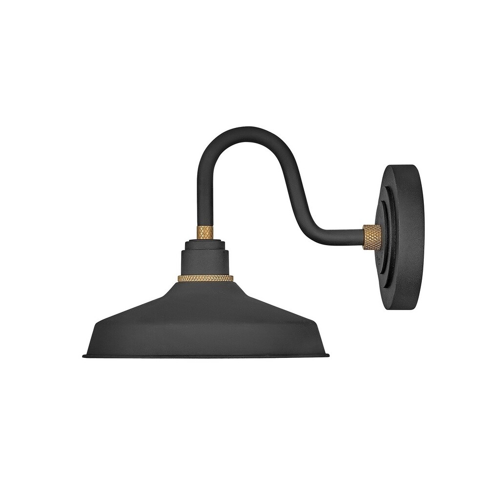 Hinkley Foundry 1-Light Outdoor Wall Mount Lantern in Textured Black - Mycitystee