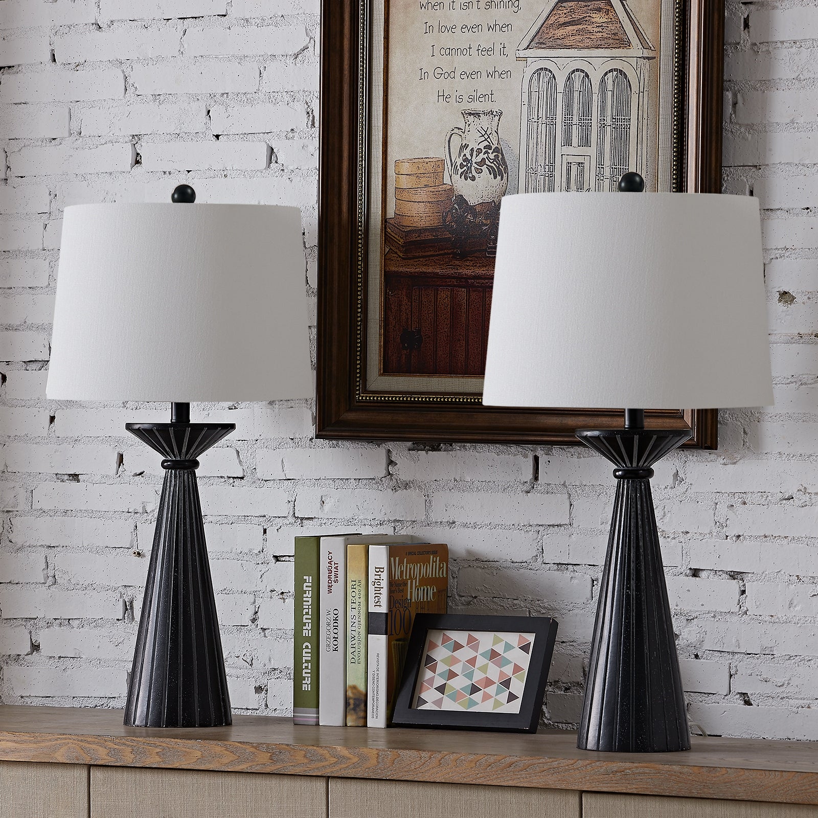 Black Table Lamp Set (Set of 2) - Mycitystee