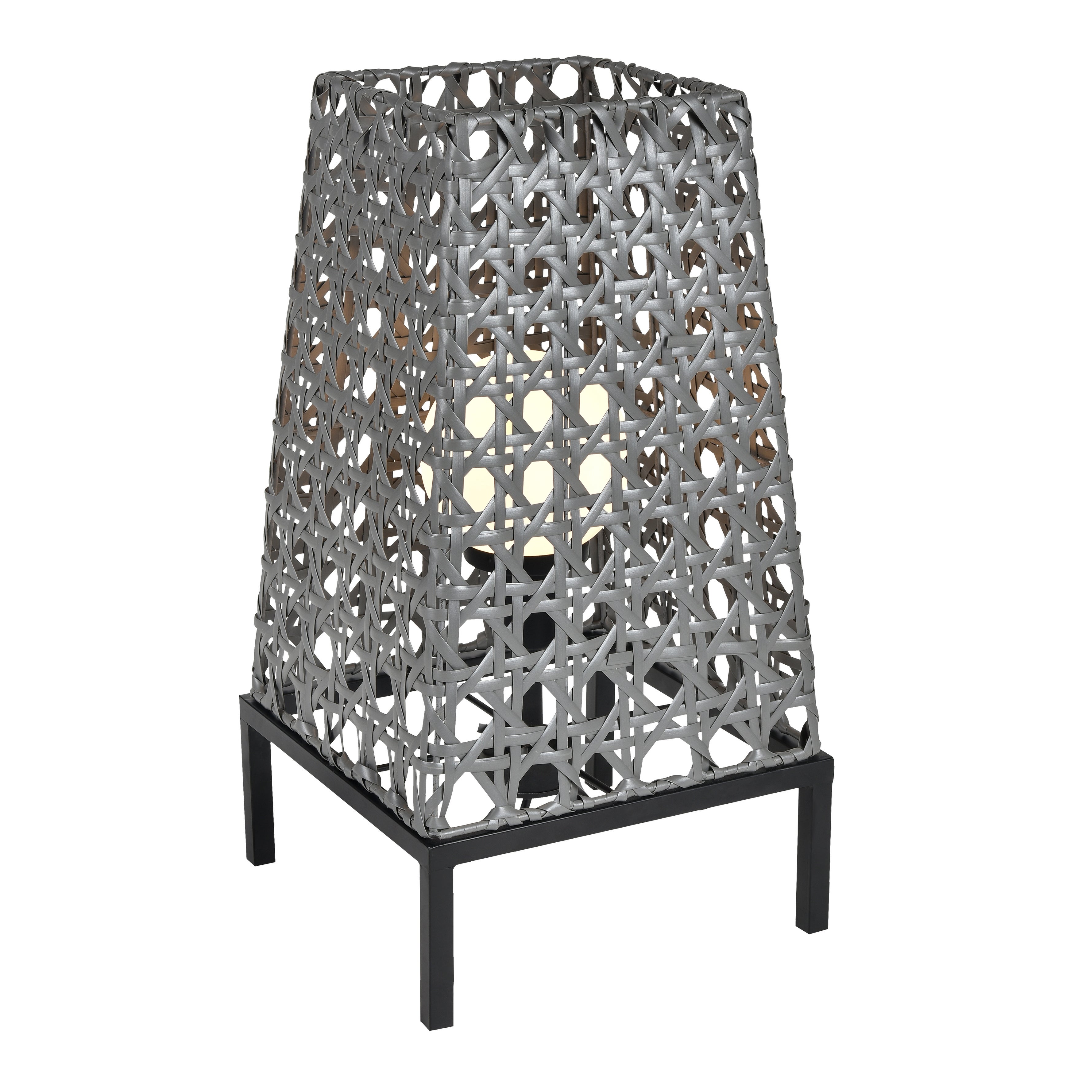 Carus 27'' High 1-Light Outdoor Table Lamp - Gray - Mycitystee