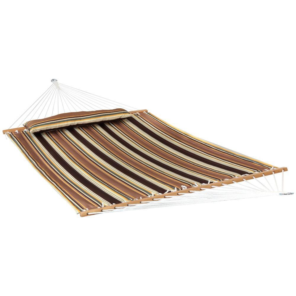 Ultimate Patio Quilted Hammock w/ Spreader Bar and Detachable Pillow - Mycitystee