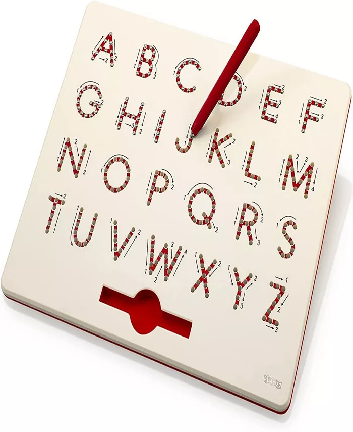 Play22 Magnetic Doodle Board  Slots with Pen - Uppercase ABC Letters - Mycitystee