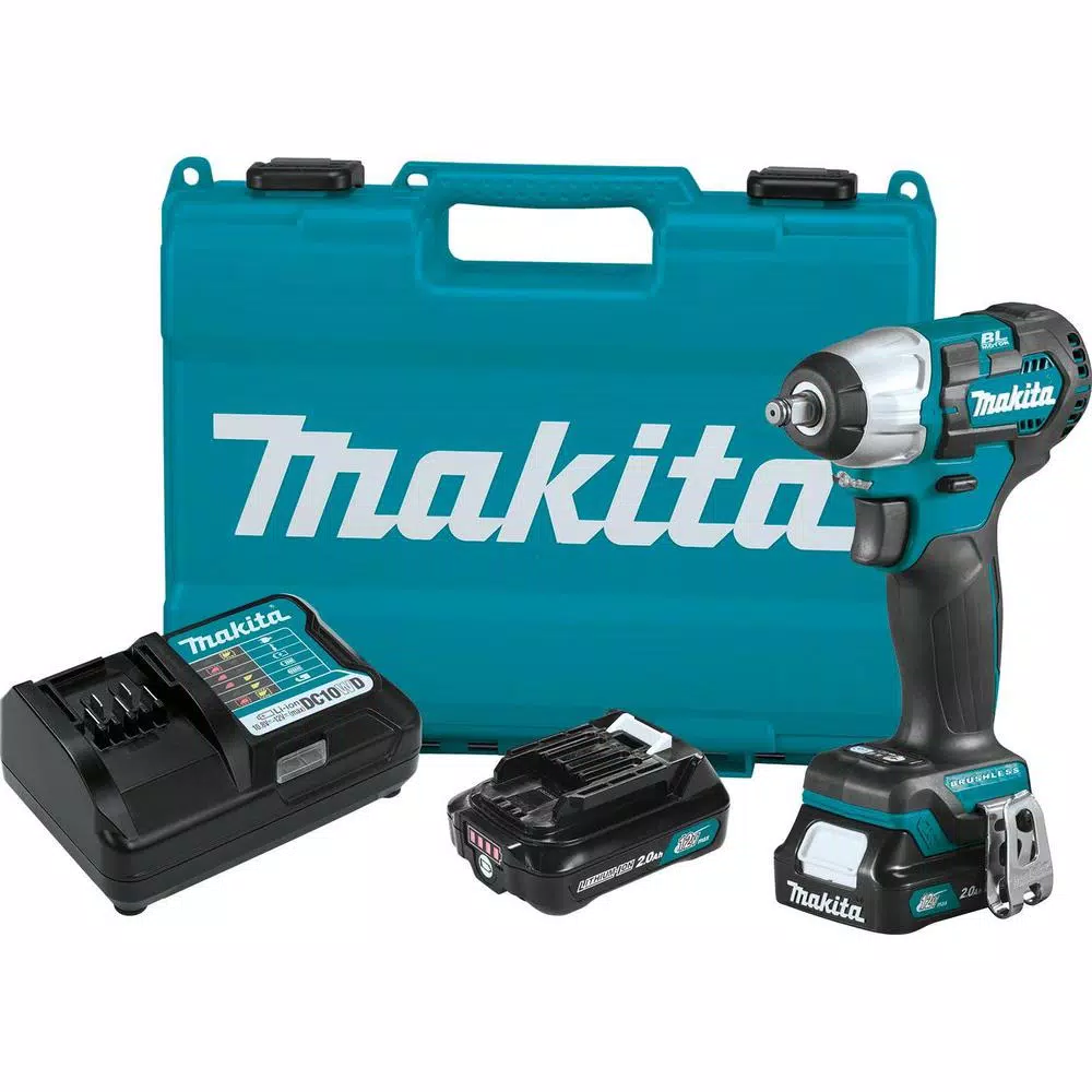 Makita 12-Volt MAX CXT Lithium-Ion Brushless Cordless 3/8 in. sq. Drive Impact Wrench Kit (2.0 Ah) and#8211; XDC Depot - Mycitystee