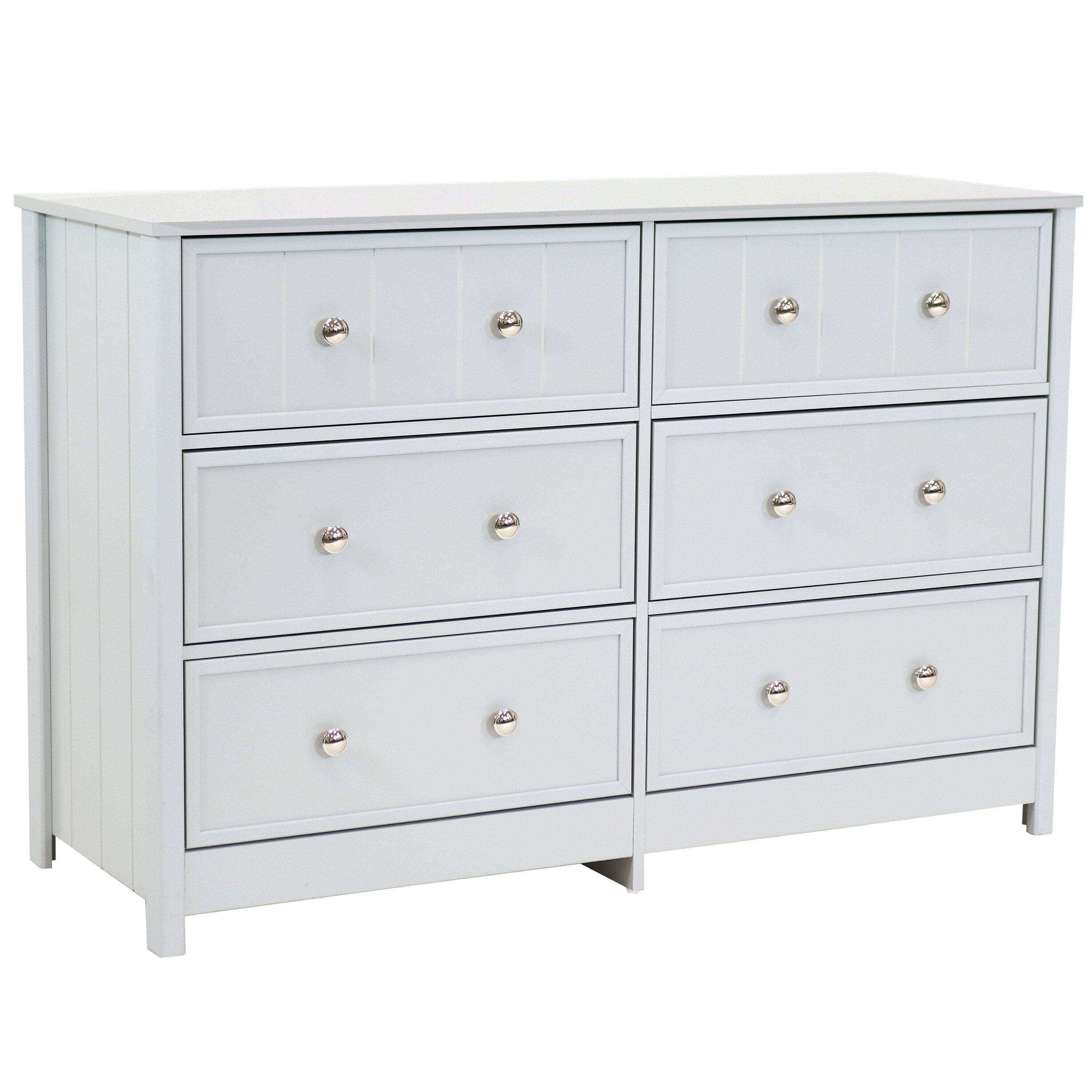 Beadboard 6-Drawer Dresser - Gray - - 36874652 - Mycitystee