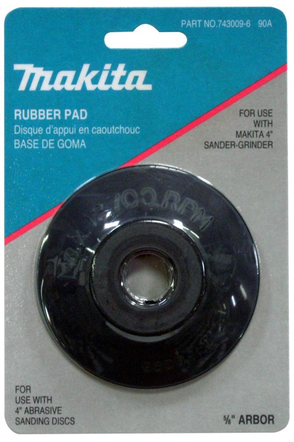 Makita 4 In. Rubber Backing Pad 743009-6 from Makita - Mycitystee
