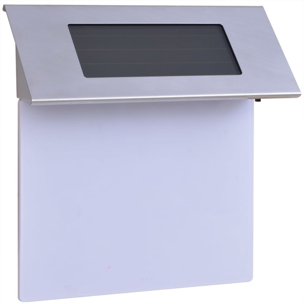 vidaXL Solar LED House Number Light Stainless Steel - Mycitystee