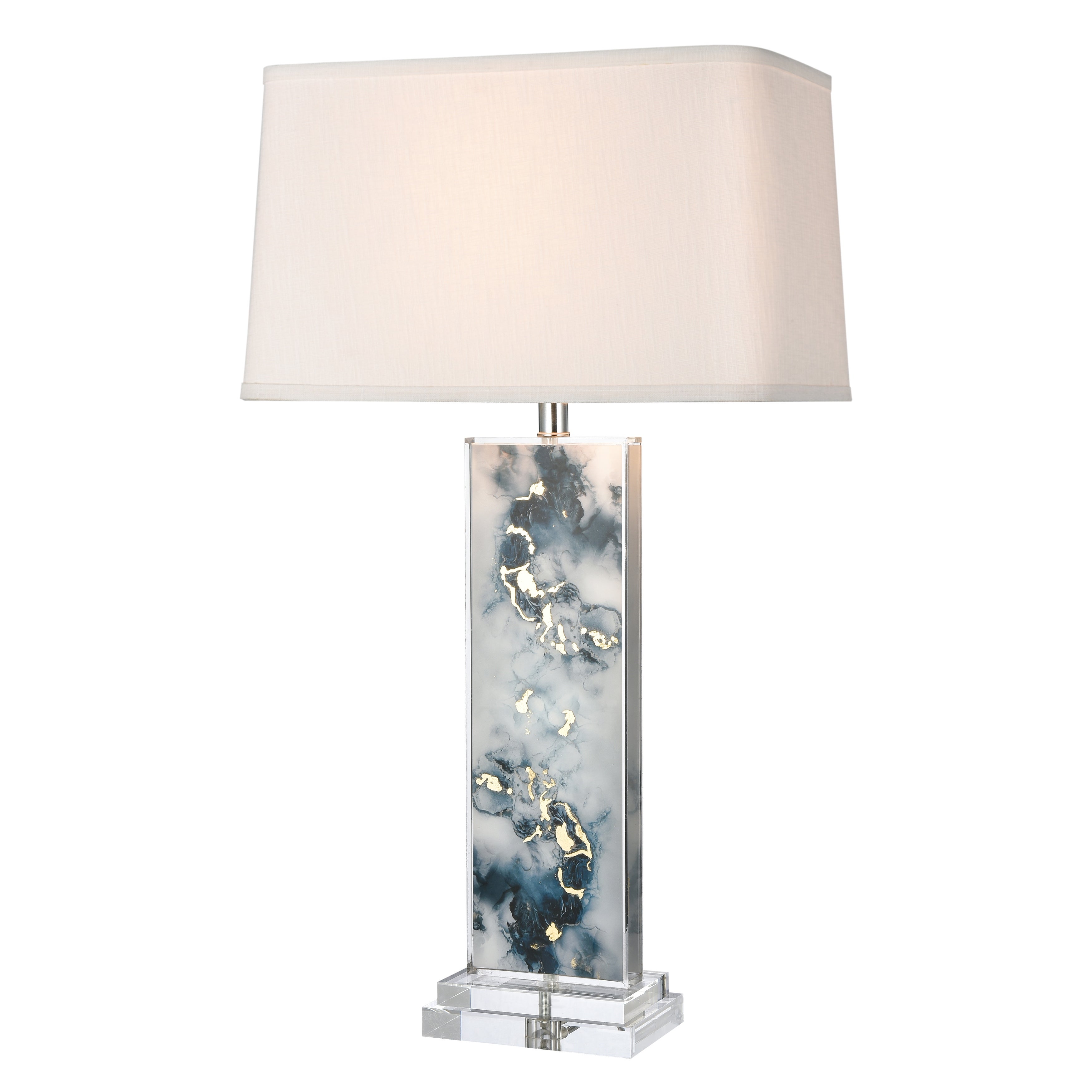 Everette 31'' High 1-Light Table Lamp - Blue - Mycitystee