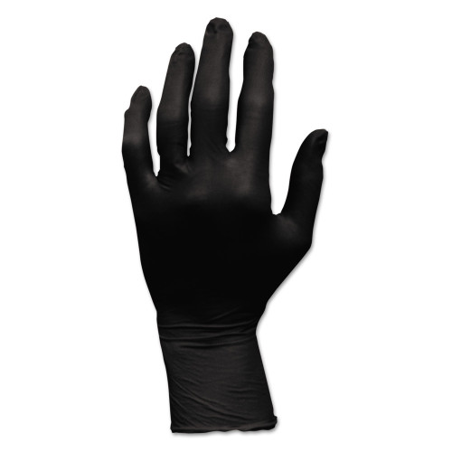 HOSPECO ProWorks GrizzlyNite Nitrile Gloves， Powder-Free， Large， Black， 100/Box， 10 Boxes/Carton (GLN105FL) - Mycitystee