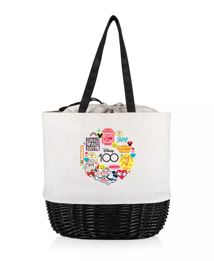 Picnic Time Disney 100 Coronado Canvas and Willow Basket Bag - Mycitystee