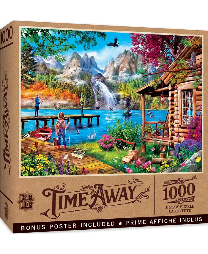 MasterPieces Puzzles Time Away - Fishing with Pappy 1000 Piece Adult Jigsaw Puzzle - Mycitystee