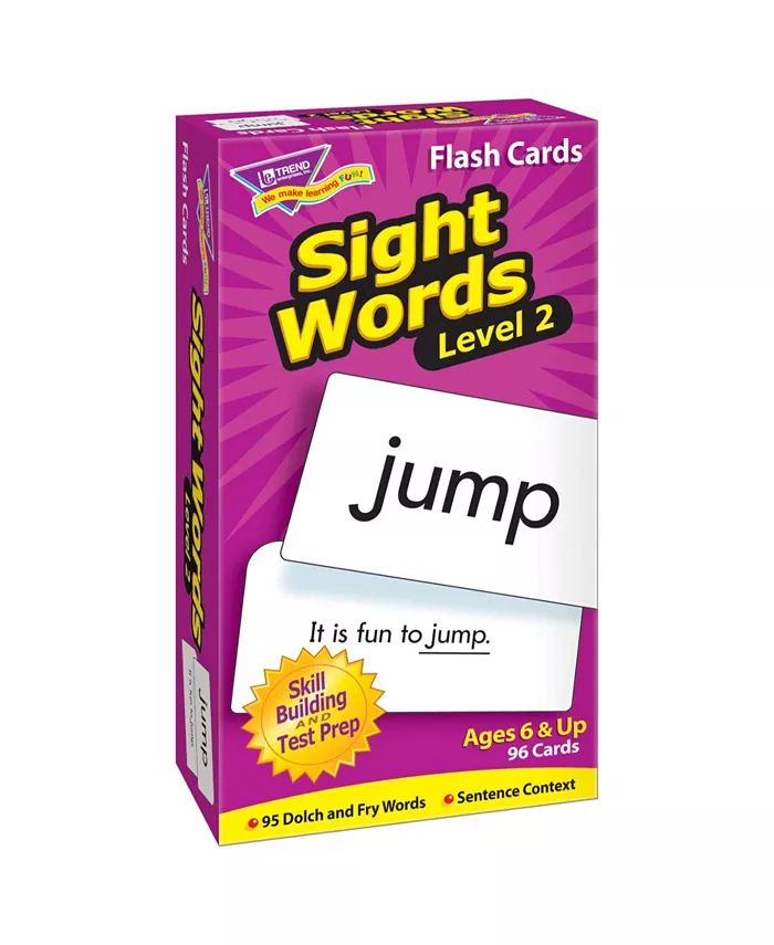 Trend Enterprises Sight Words Level 2 Skill Drill Flash Cards - Mycitystee