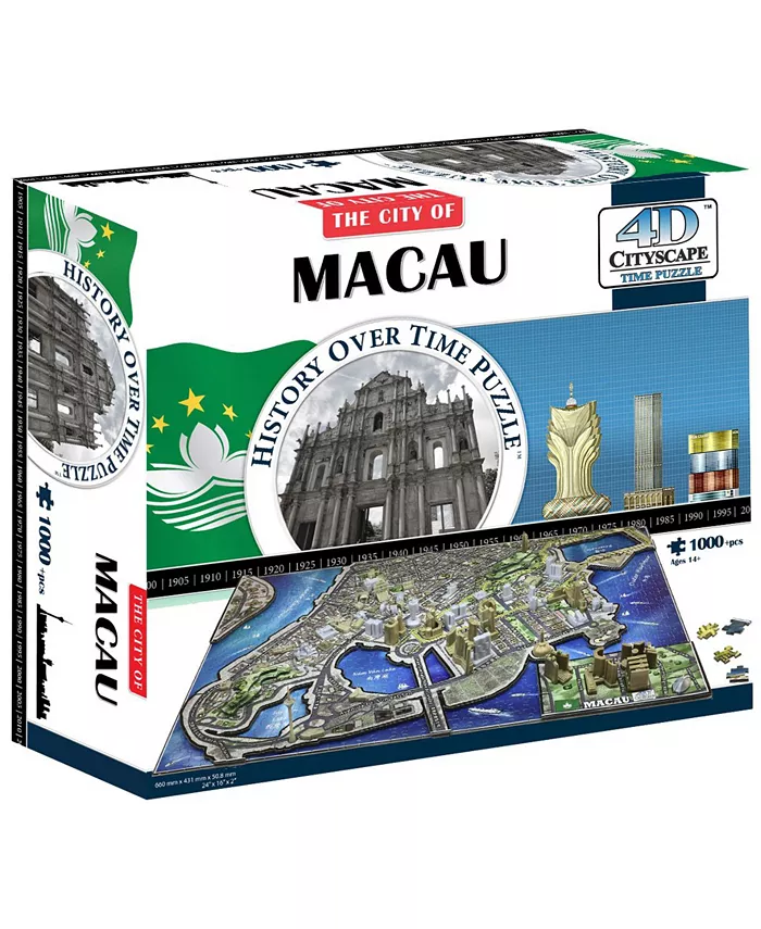 4D Cityscape Time Puzzle - Macau， China- 1000 Pieces - Mycitystee