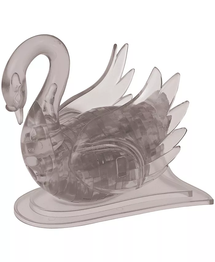 BePuzzled 3D Crystal Puzzle-Swan Black - 43 Pcs - Mycitystee