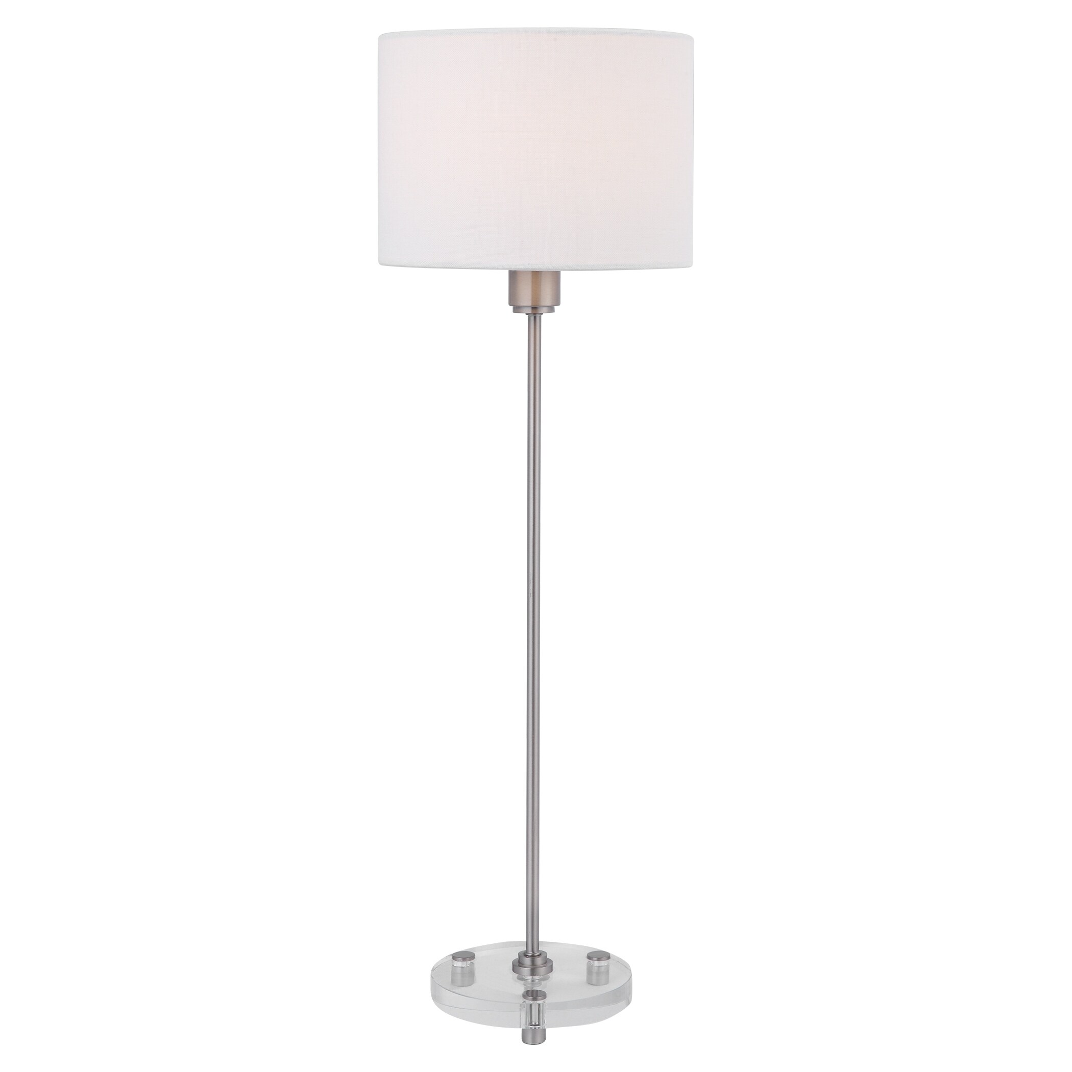 Uttermost Wick Nickel Buffet Lamp - Mycitystee