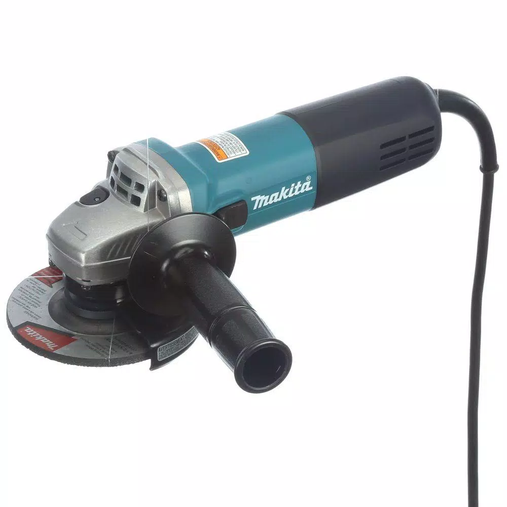 Makita 7.5 Amp Corded 4-1/2 in. Easy Wheel Change Compact Angle Grinder with Grinding Wheel， Wheel Guard and Side Handle and#8211; XDC Depot - Mycitystee