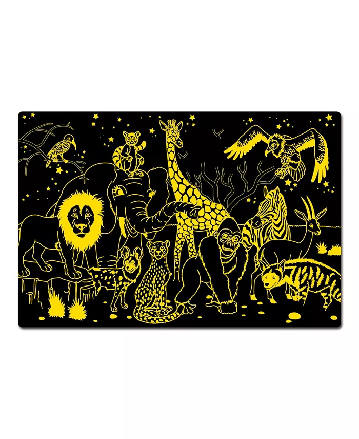The Learning Journey Puzzle Doubles- Glow In the Dark- Wildlife - Mycitystee