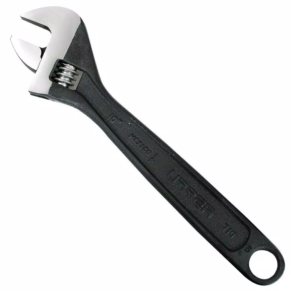 URREA 24 in. Long Black Finish Adjustable Wrench and#8211; XDC Depot - Mycitystee