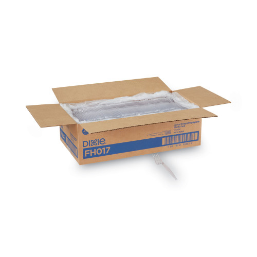 Dixie Plastic Cutlery， Forks， Heavyweight， Clear， 1，000/Carton (FH017) - Mycitystee
