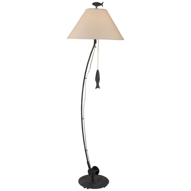 Coastal Fishing Pole Floor Lamp - Sea Fishing Pole - Mycitystee