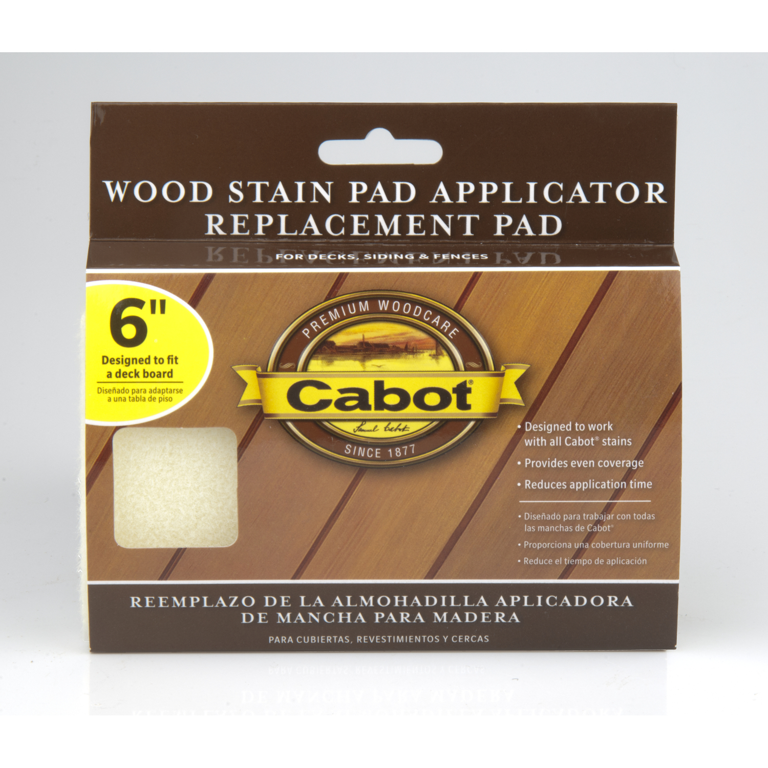Cabot Refill 6 in. W Wood Stain Pad For Smooth Surfaces - Mycitystee