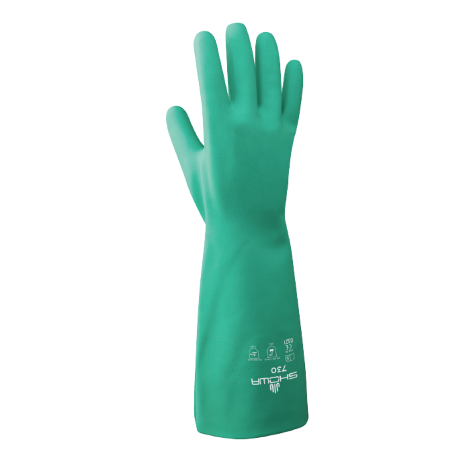 Showa Unisex Indoor/Outdoor Chemical Gloves Green M 1 pair - Mycitystee
