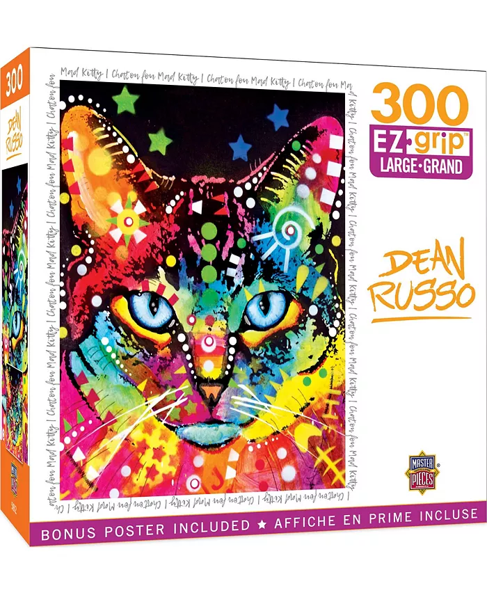 MasterPieces Puzzles Dean Russo - Mad Kitty 300 Piece Puzzle By Dean Russo - Mycitystee