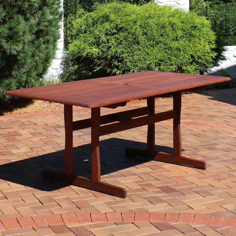 Ultimate Patio 6-Foot Meranti Wood Outdoor Dining Table - Mycitystee