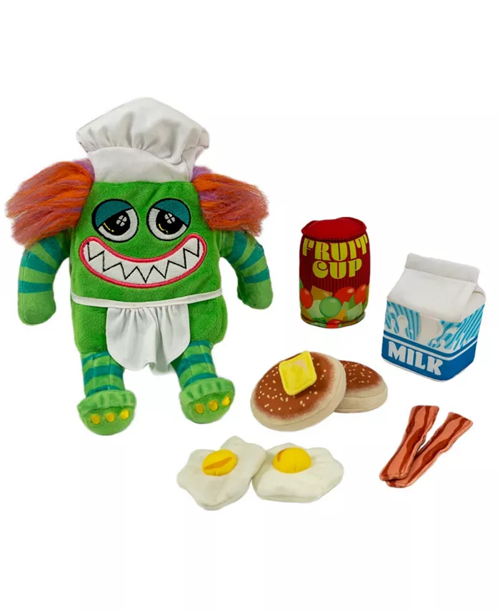 Monster Chef Boris and Breakfast Plush Play Food Doll - Mycitystee