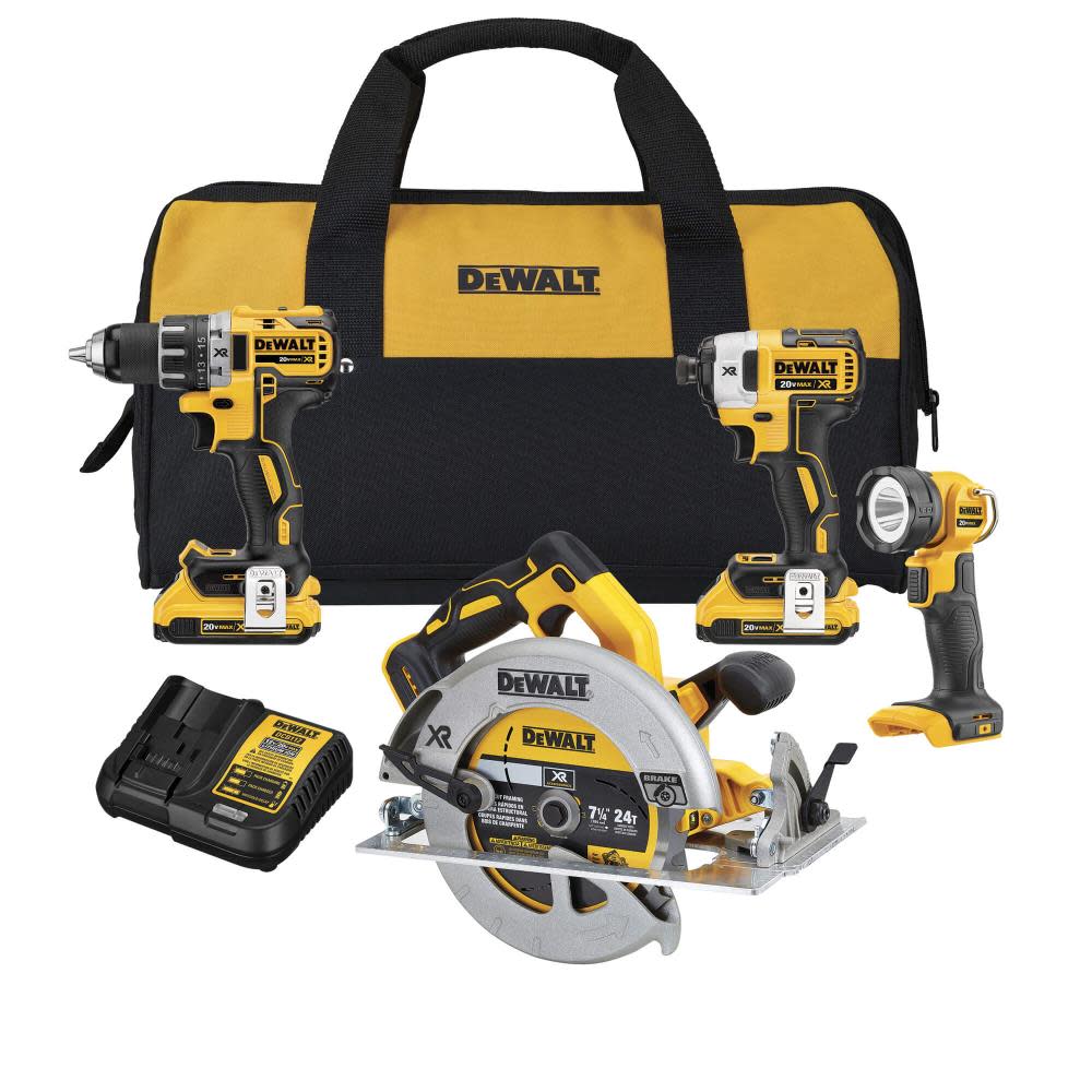 DEWALT 20V MAX XR Compact 4-Tool Combo Kit DCK483D2 from DEWALT - Mycitystee