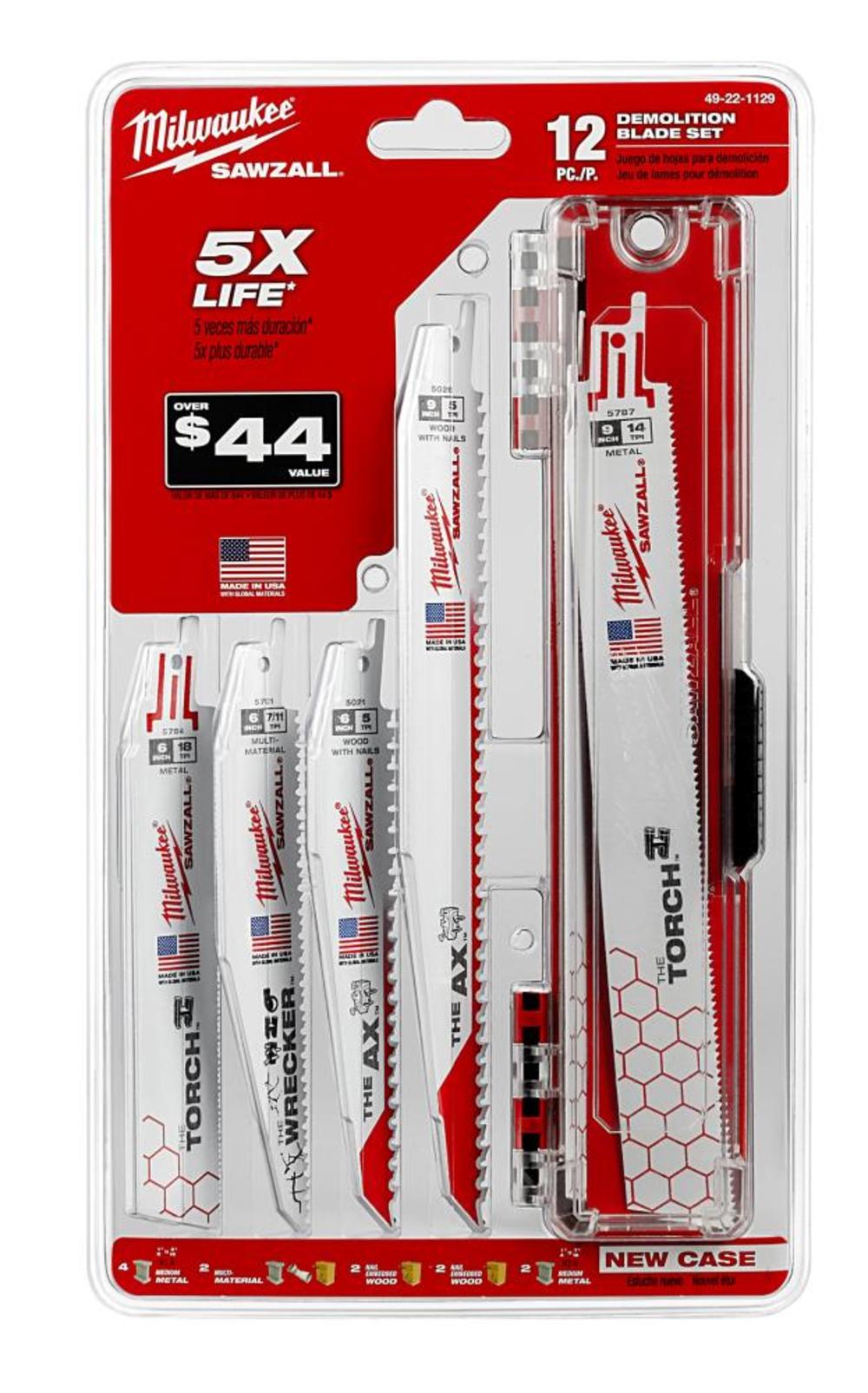 Milwaukee 12-Piece SAWZALL Blade Set 49-22-1129 from Milwaukee - Mycitystee