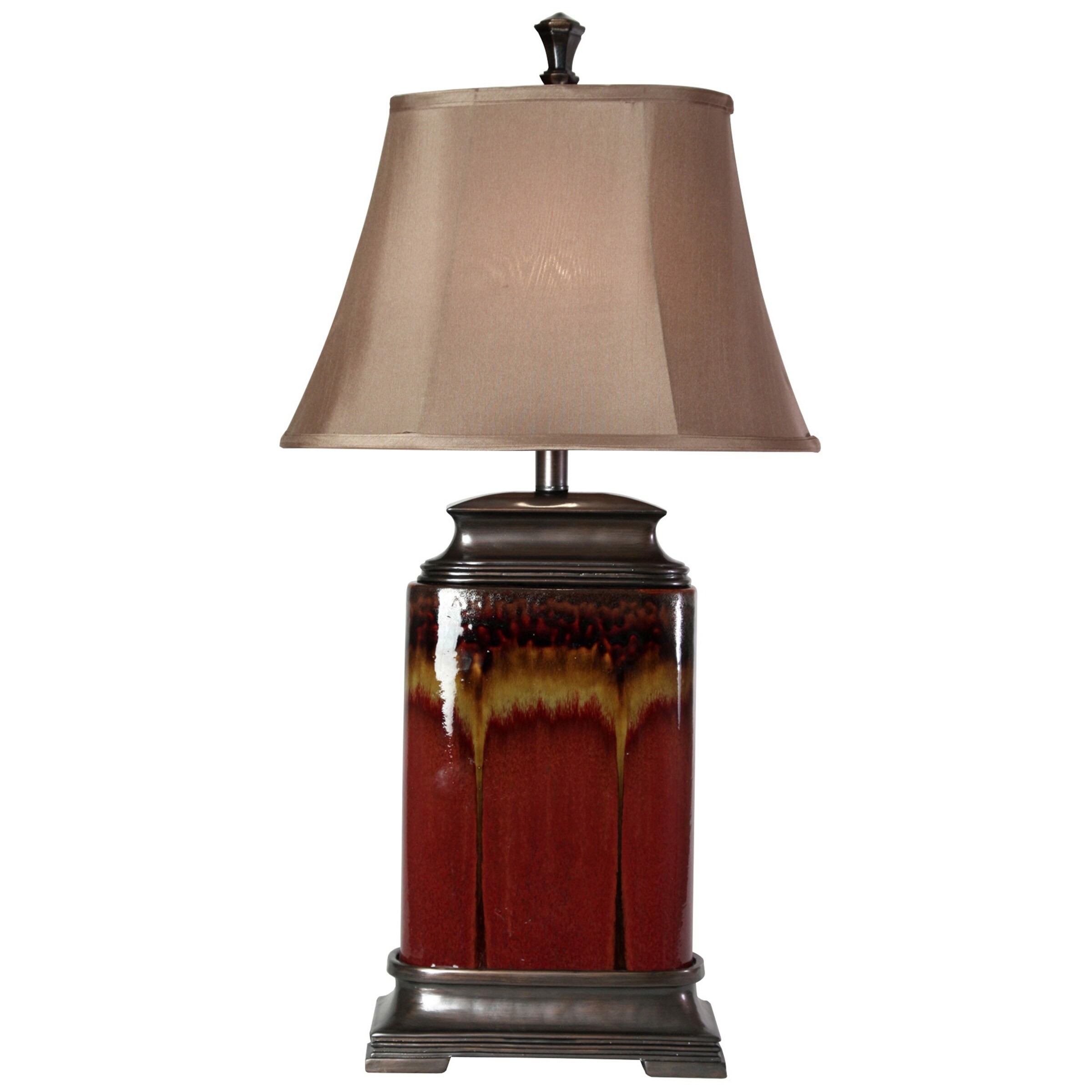 Copper Grove Aristata Glazed Ceramic Table Lamp - Mycitystee
