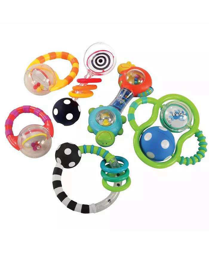 Kaplan Early Learning Baby Grasp Explore Textured Rattle Set - Mycitystee