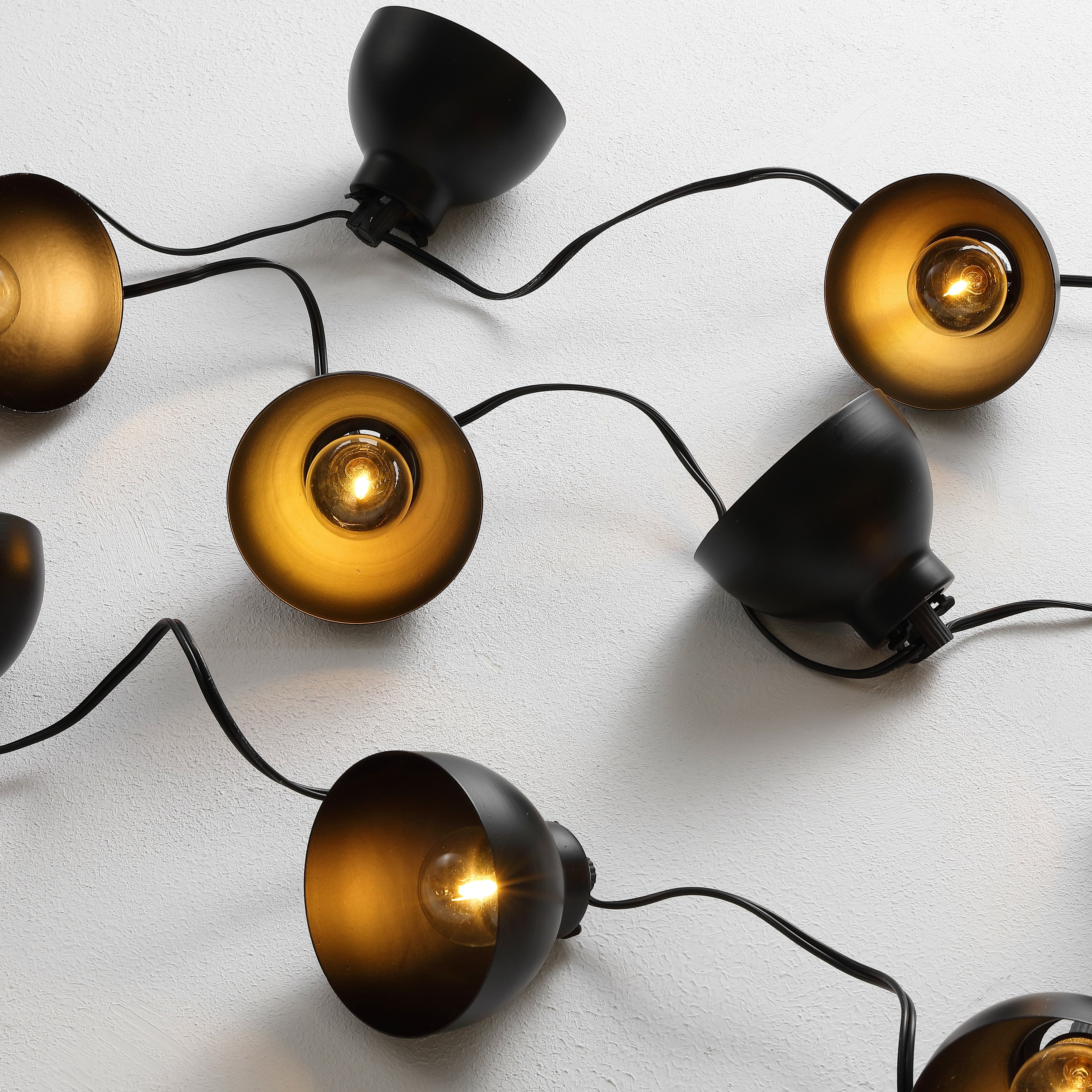 SAFAVIEH Lighting Claudie 10 FT Led Outdoor String Lights - Black Shopping - The Best Deals on String Lights | 40112481 - Mycitystee