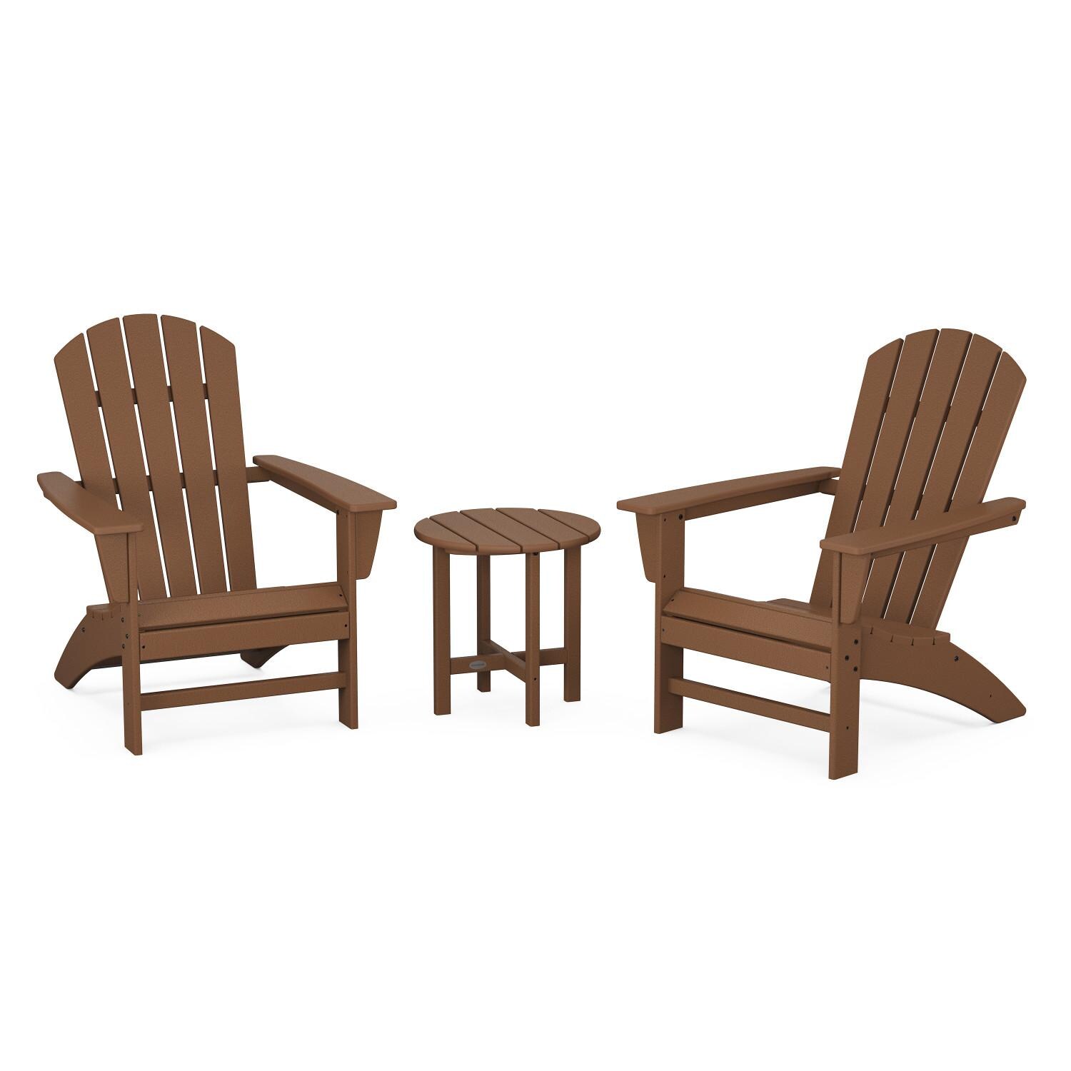 POLYWOOD Nautical 3-Piece Adirondack Set - Mycitystee