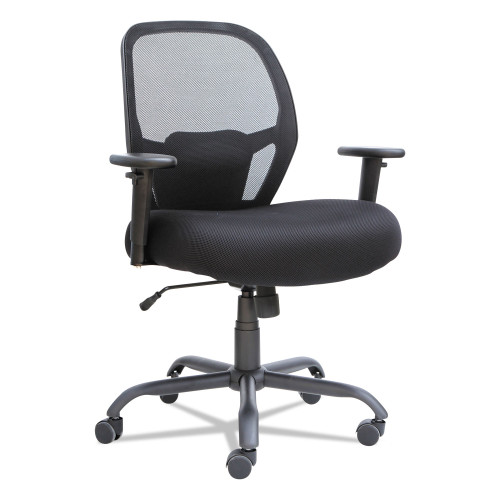 Alera Merix450 Series Mesh Big/Tall Chair， Supports Up to 450 lb， 19.88
