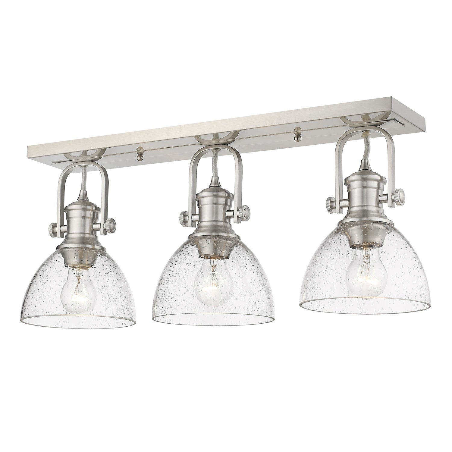 Carbon Loft Barton 3-light Semi-flush in Pewter - Mycitystee