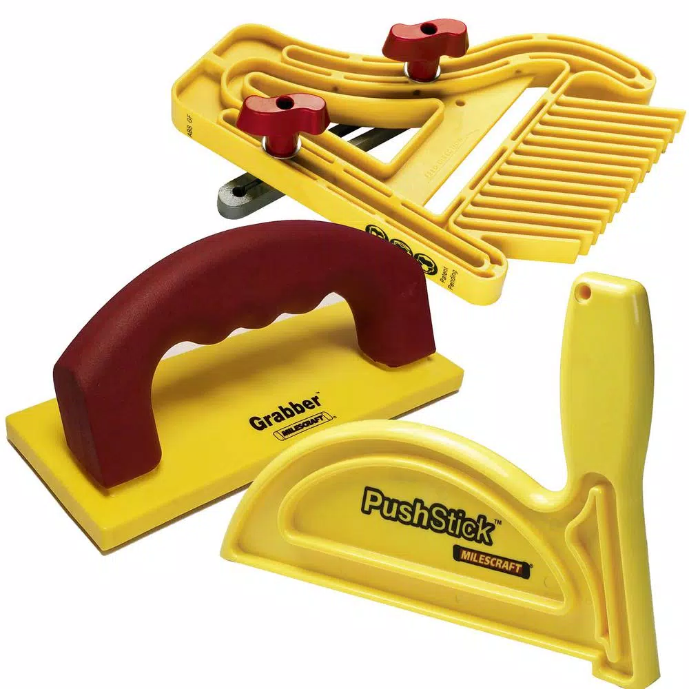 Milescraft Safety Bundle and#8211; Includes Feather Board， Grabber and Push Stick and#8211; XDC Depot - Mycitystee