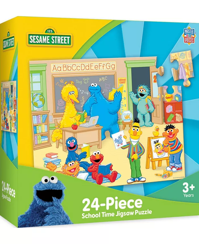 MasterPieces Puzzles 24 Piece Jigsaw Puzzle for Kids - Sesame Street School Time - Mycitystee