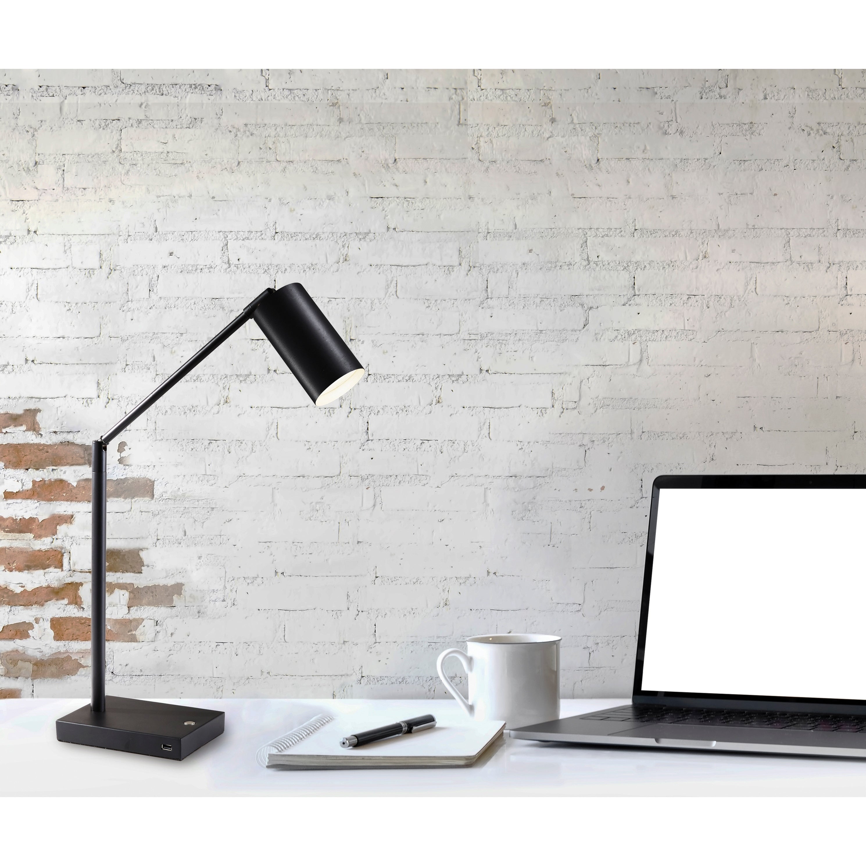 Adesso Black Colby LED Desk Lamp - Mycitystee