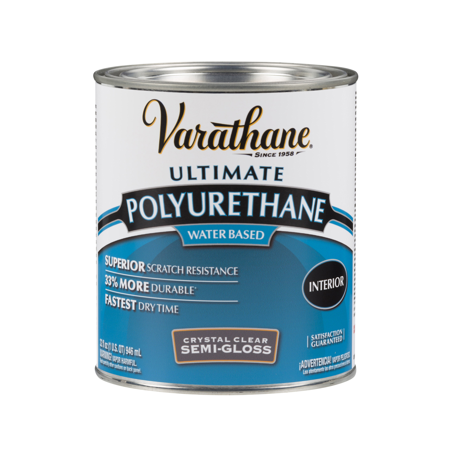 Varathane Interior Elite Diamond Finish Water Based Interior Semi-Gloss Crystal Clear Transparent 1 - Mycitystee