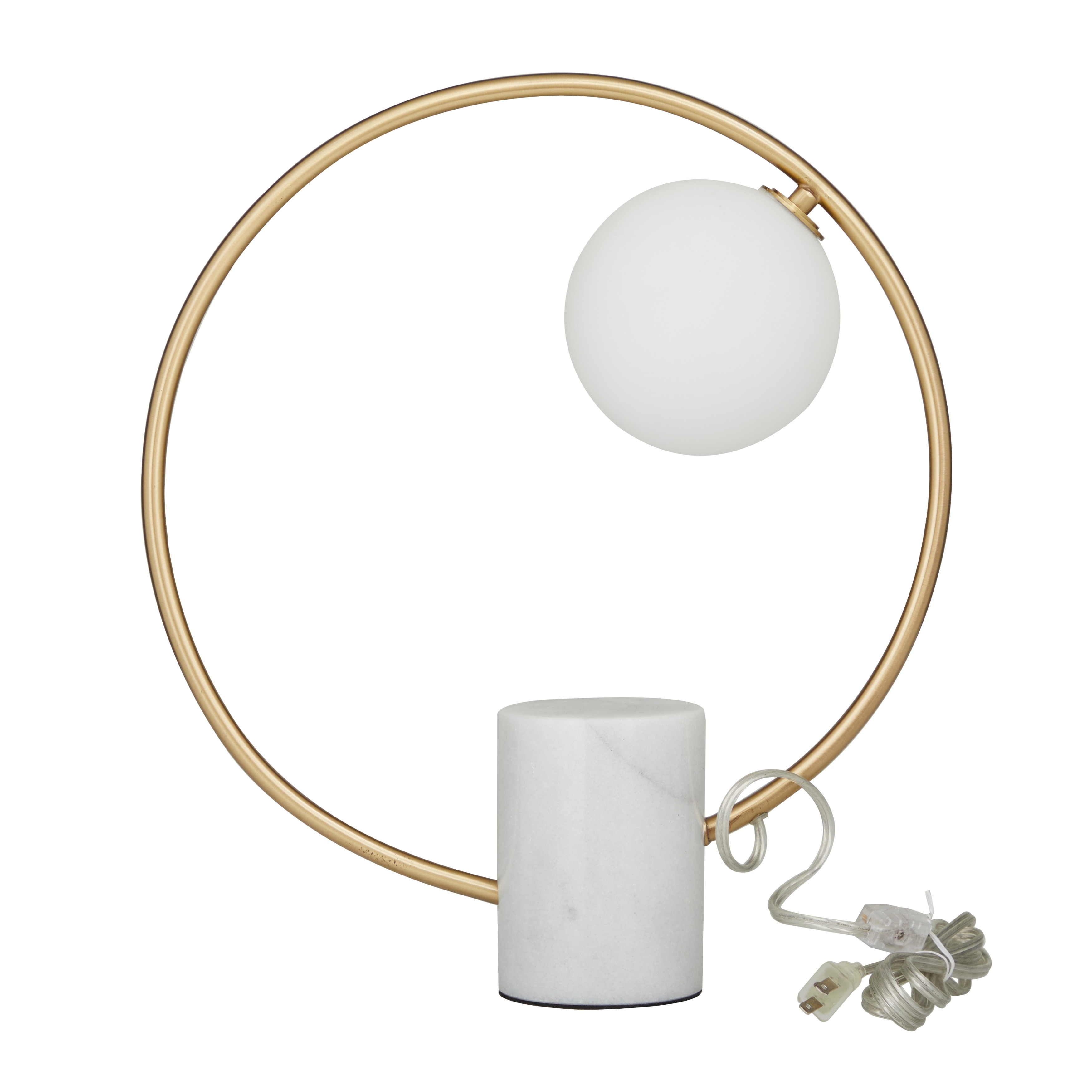 Marble Contemporary Accent Lamp - 15 x 5 x 18 - Mycitystee