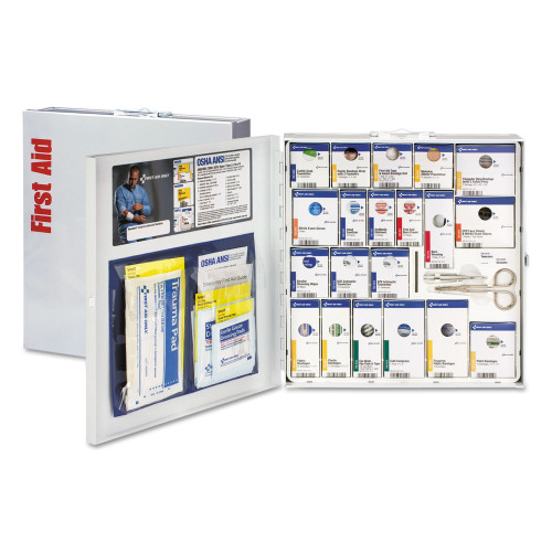 First Aid Only ANSI 2015 SmartCompliance First Aid Station f/50 People， No Medication， 202Piece (746004) - Mycitystee