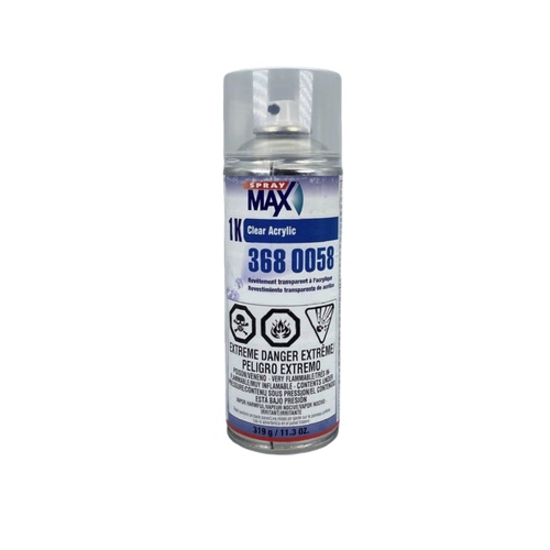 SprayMax， Peter Kwansy， Inc 3680058 1K Clear Acrylic， 10.6 oz - Mycitystee