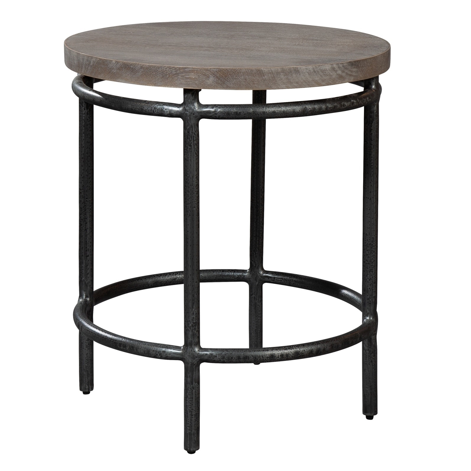 Round Solid Wood End Table - Sedona - Mycitystee