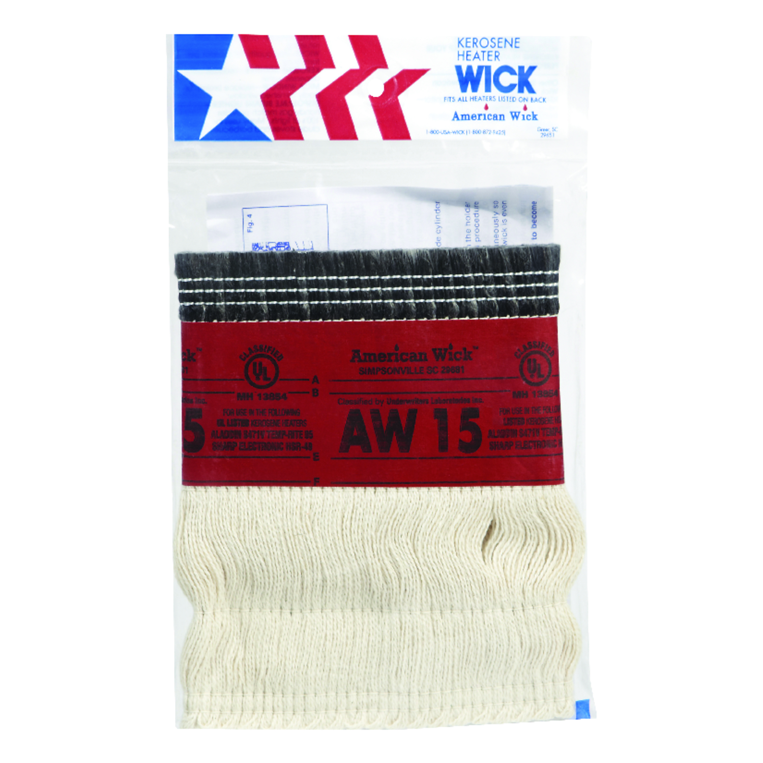 American Wick Kerosene Heater Wick For Aladdin Temprite 95 (S-471 and B-231) - Mycitystee