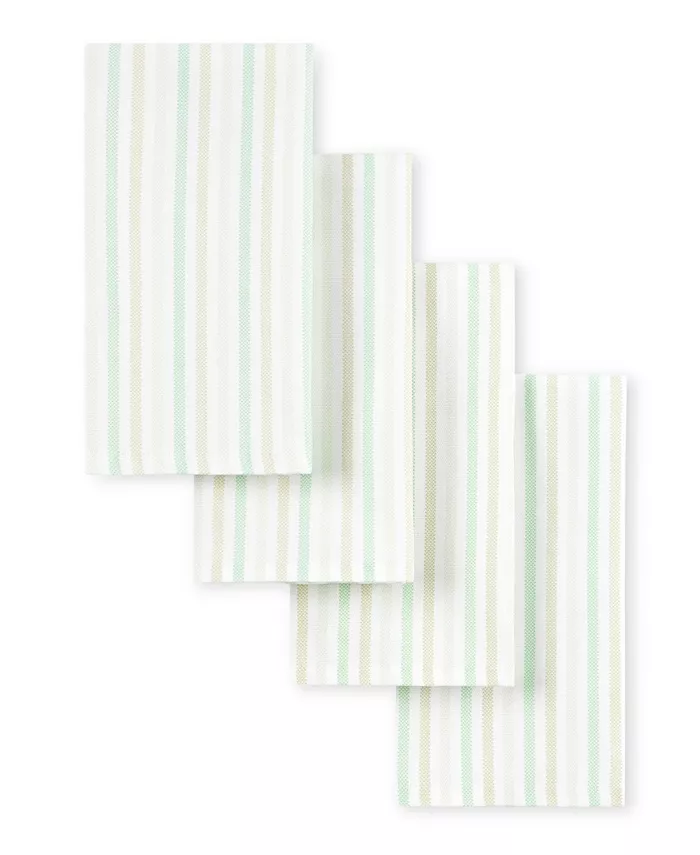 Martha Stewart Daisy Stripe Napkin Set of 4， 19