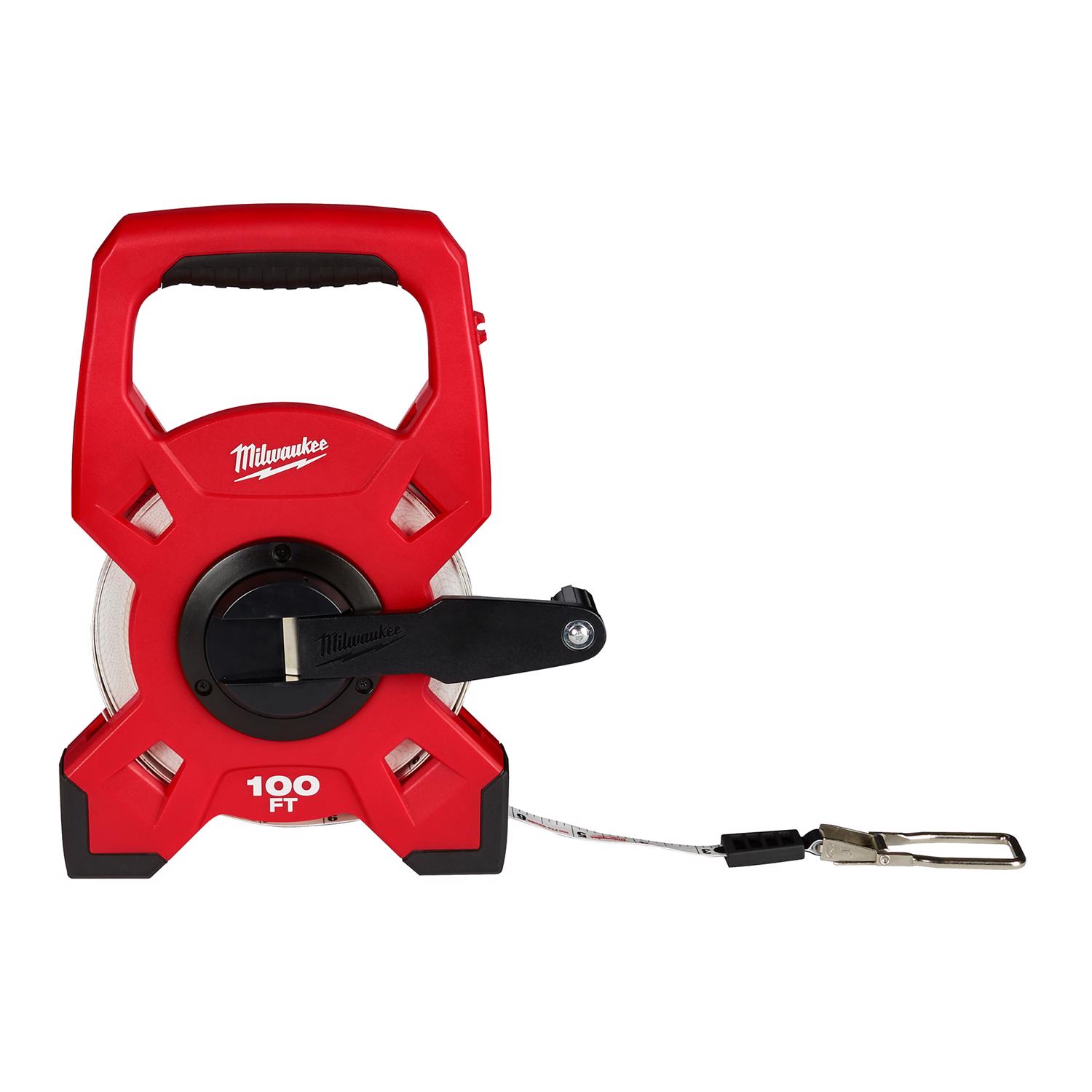 Milwaukee 100 ft. L X 1.75 in. W Open Reel Long Tape Measure 1 pk - Mycitystee