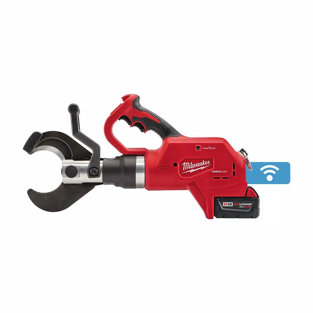Milwaukee M18 18-Volt Lithium-Ion Cordless FORCE LOGIC 3 in. Underground Cable Cutter W/ (1) 5.0Ah Battery， Charger， Tool Bag and#8211; XDC Depot - Mycitystee