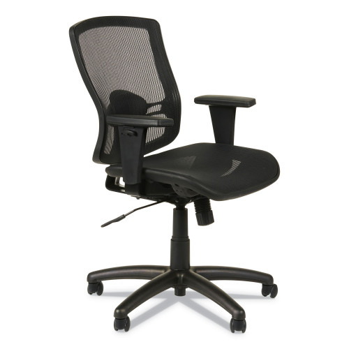 Alera Etros Series Suspension Mesh Mid-Back Synchro Tilt Chair， Supports Up to 275 lb， 15.74