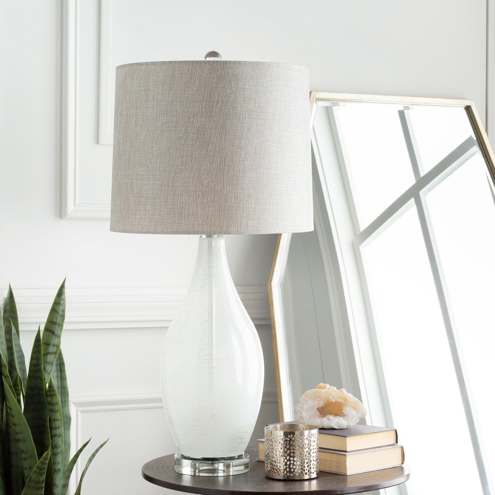 Julian 30.75 in. White Updated Traditional Table Lamp - Mycitystee